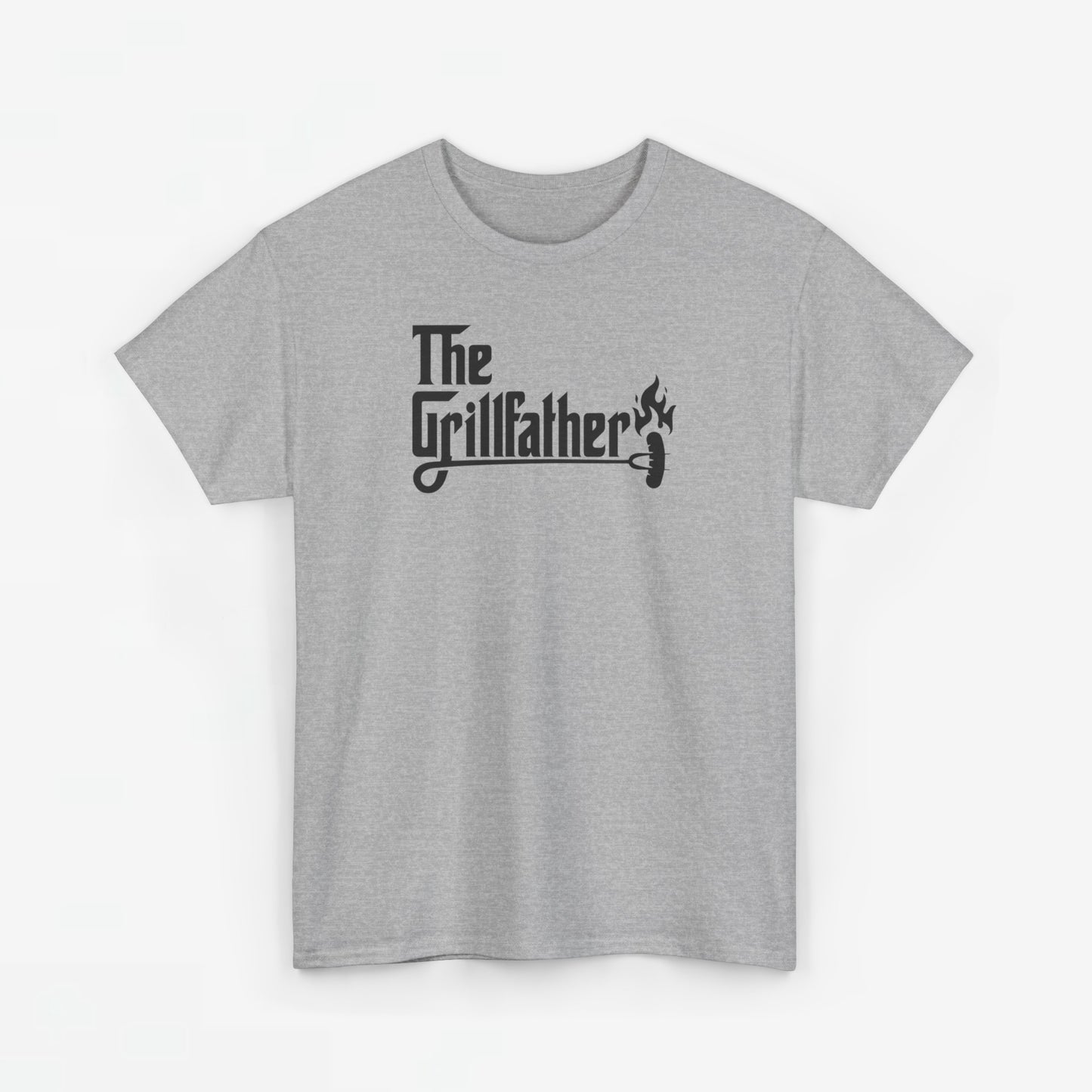 Vaderdag Papa Cadeau - T-shirt - The Grillfather (zwarte tekst) Oversized #2