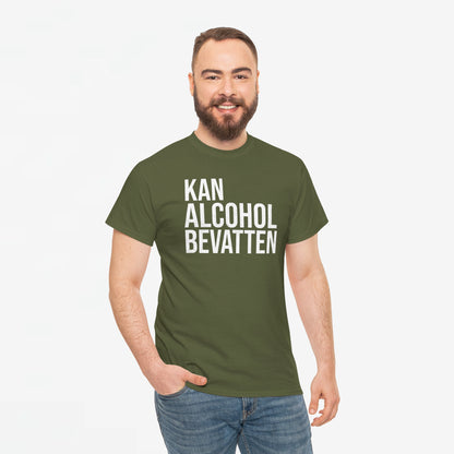 Kan Alcohol Bevatten | Front Print | Koningsdag T-shirt | Oversized