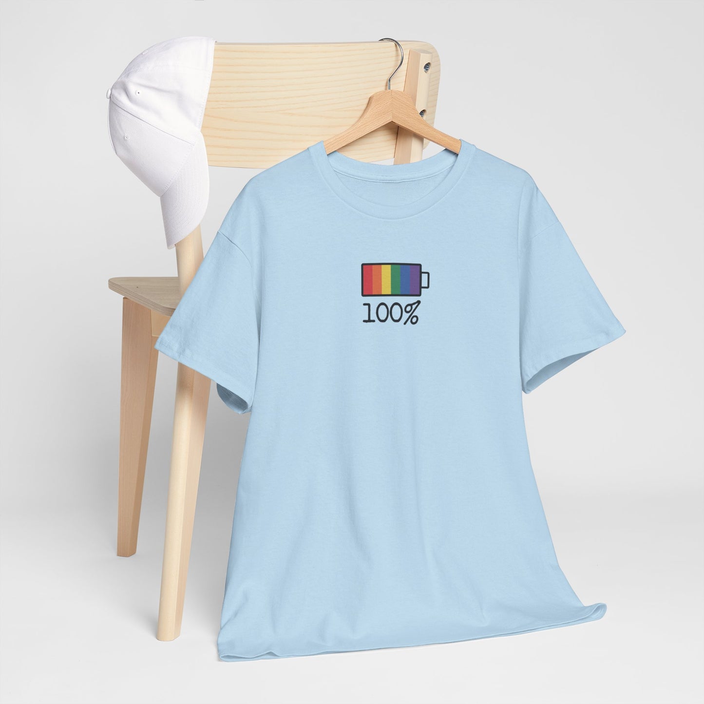 Gay Pride T-shirt - 100% Regenboog - Oversized #33