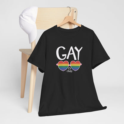 Gay Pride T-shirt - Gay It's Okay - Oversized #23