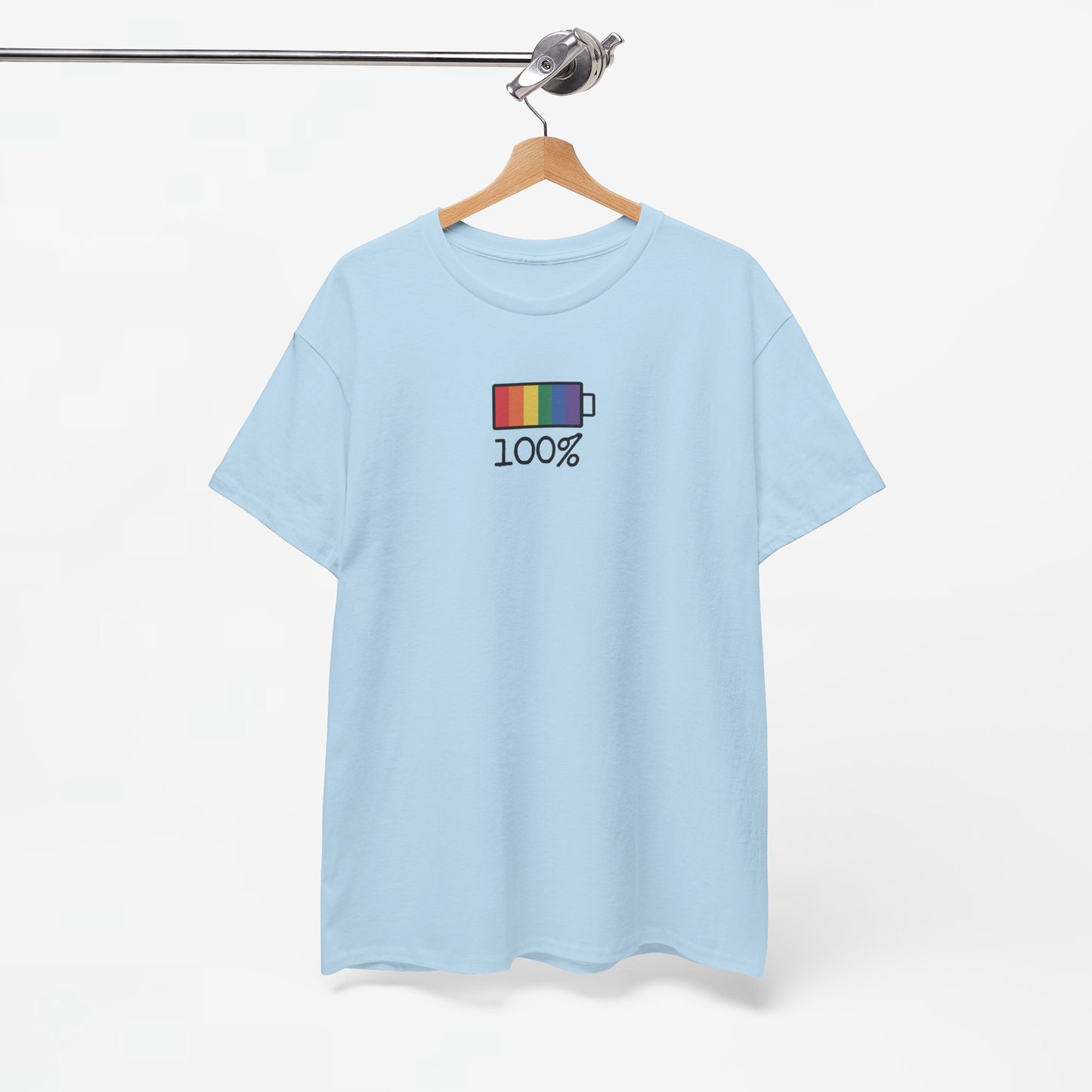 Gay Pride T-shirt - 100% Regenboog - Oversized #33