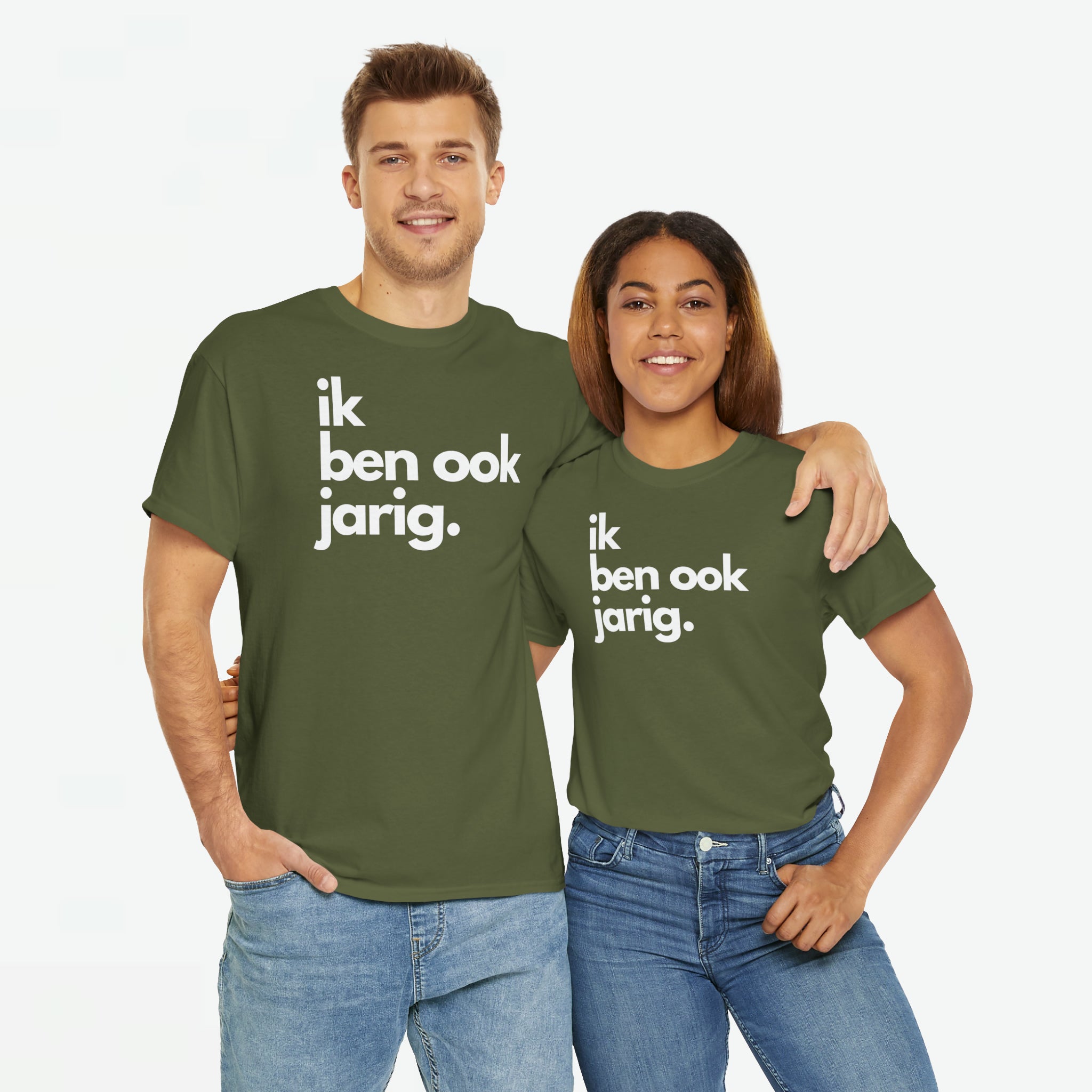 Ik ben ook jarig | Front Print | Koningsdag T-shirt | Oversized