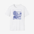 Dames Zomer T-shirt met print - Zon, Zee, Strand | SkrrtShirt