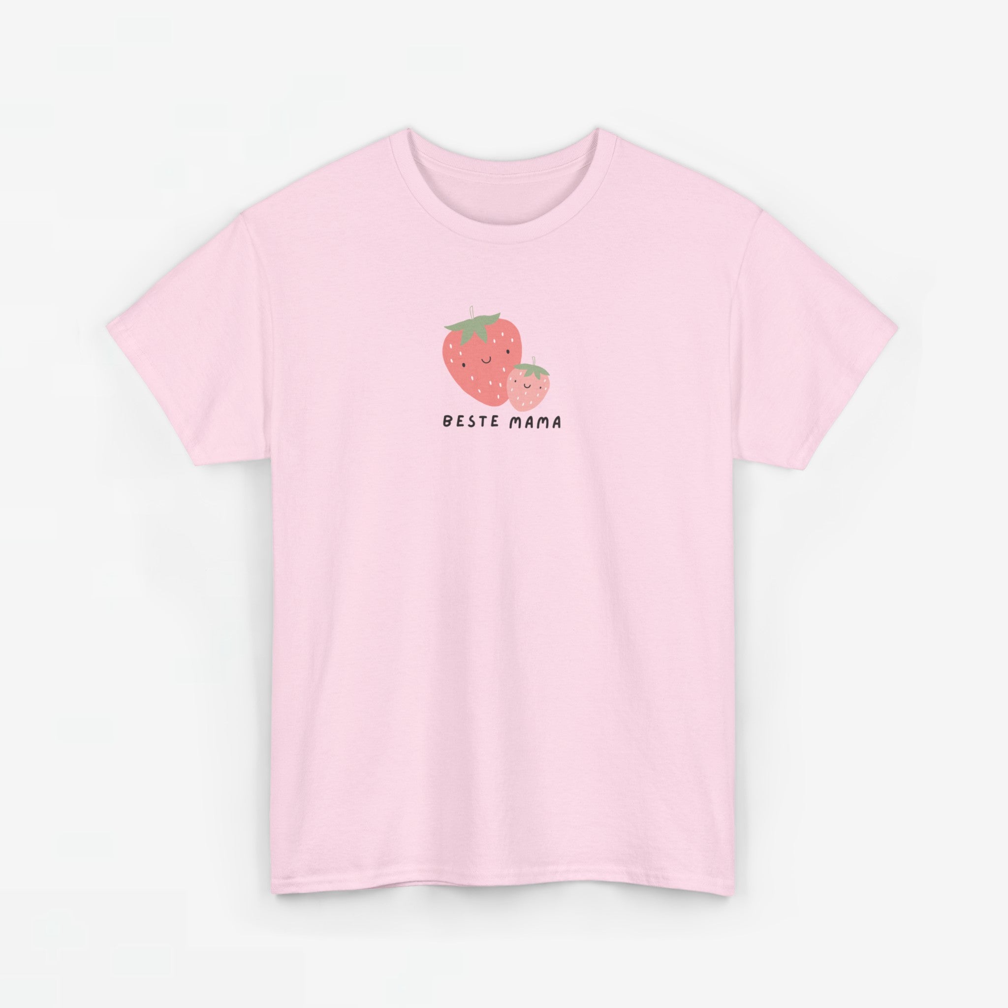 Moederdag Mama Cadeau - T-shirt - Beste Mama Aardbei - Oversized - #17