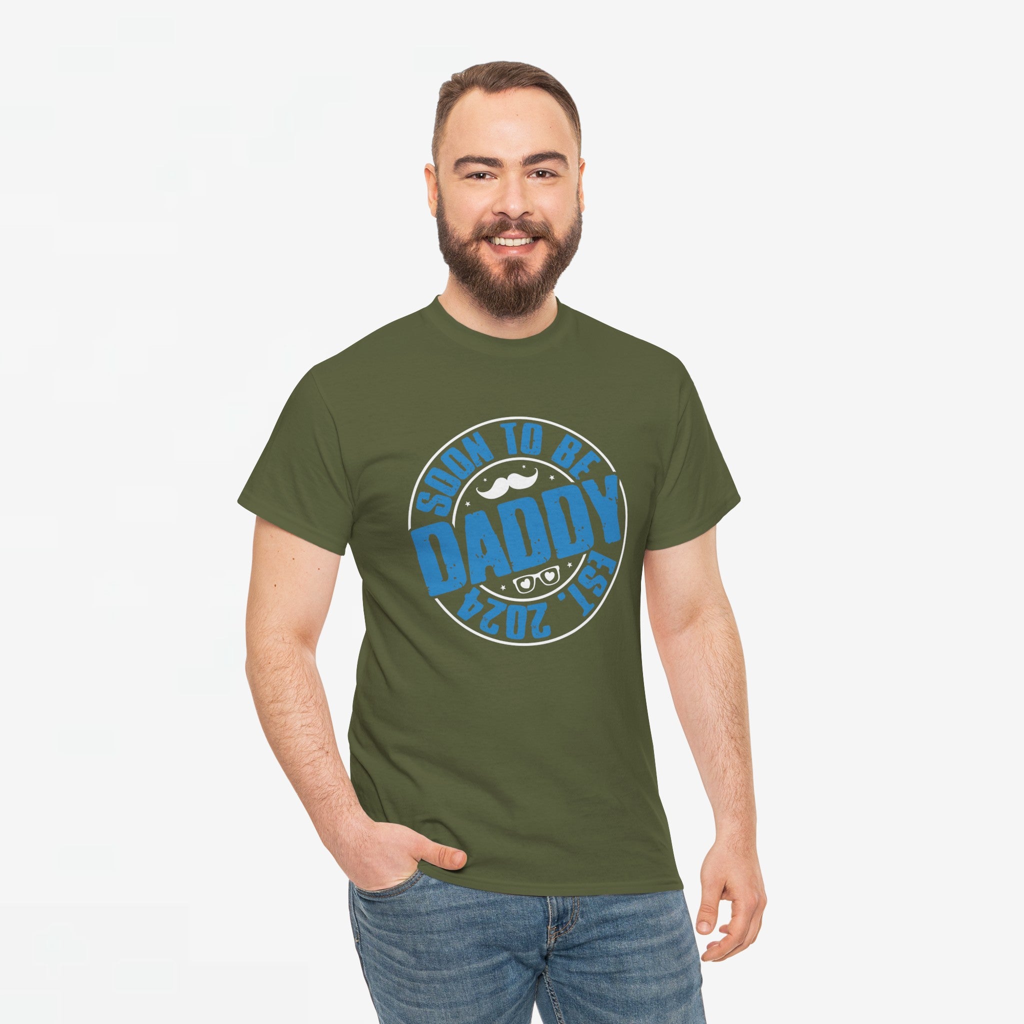 Vaderdag Papa Cadeau - T-shirt - Soon to be Daddy EST 2024 - Oversized #29