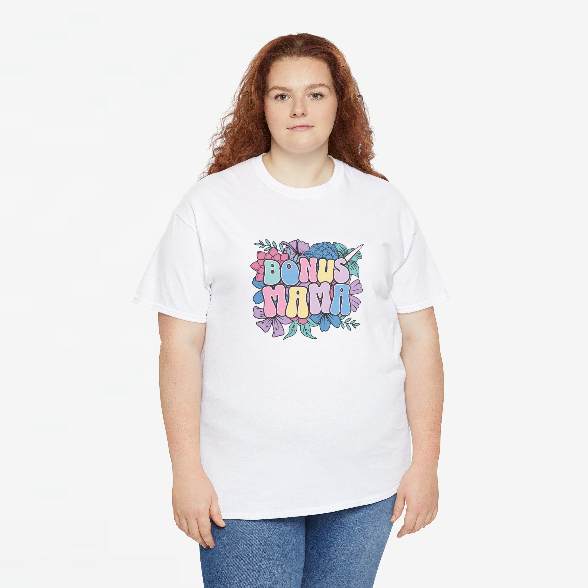 Moederdag Mama Cadeau - T-shirt - Bonus Mama - Oversized - #78
