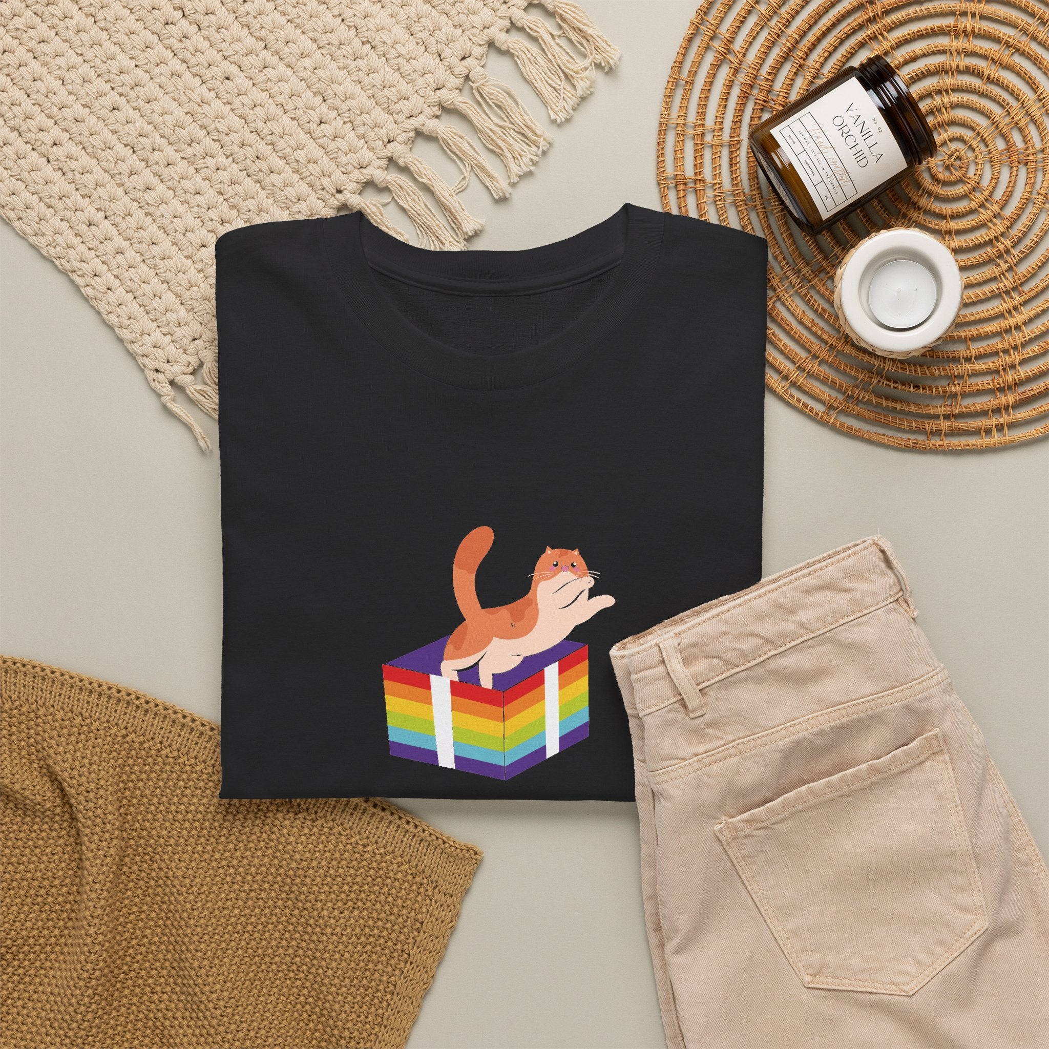 Gay Pride T-shirt - Kat Regenboog | SkrrtShirt