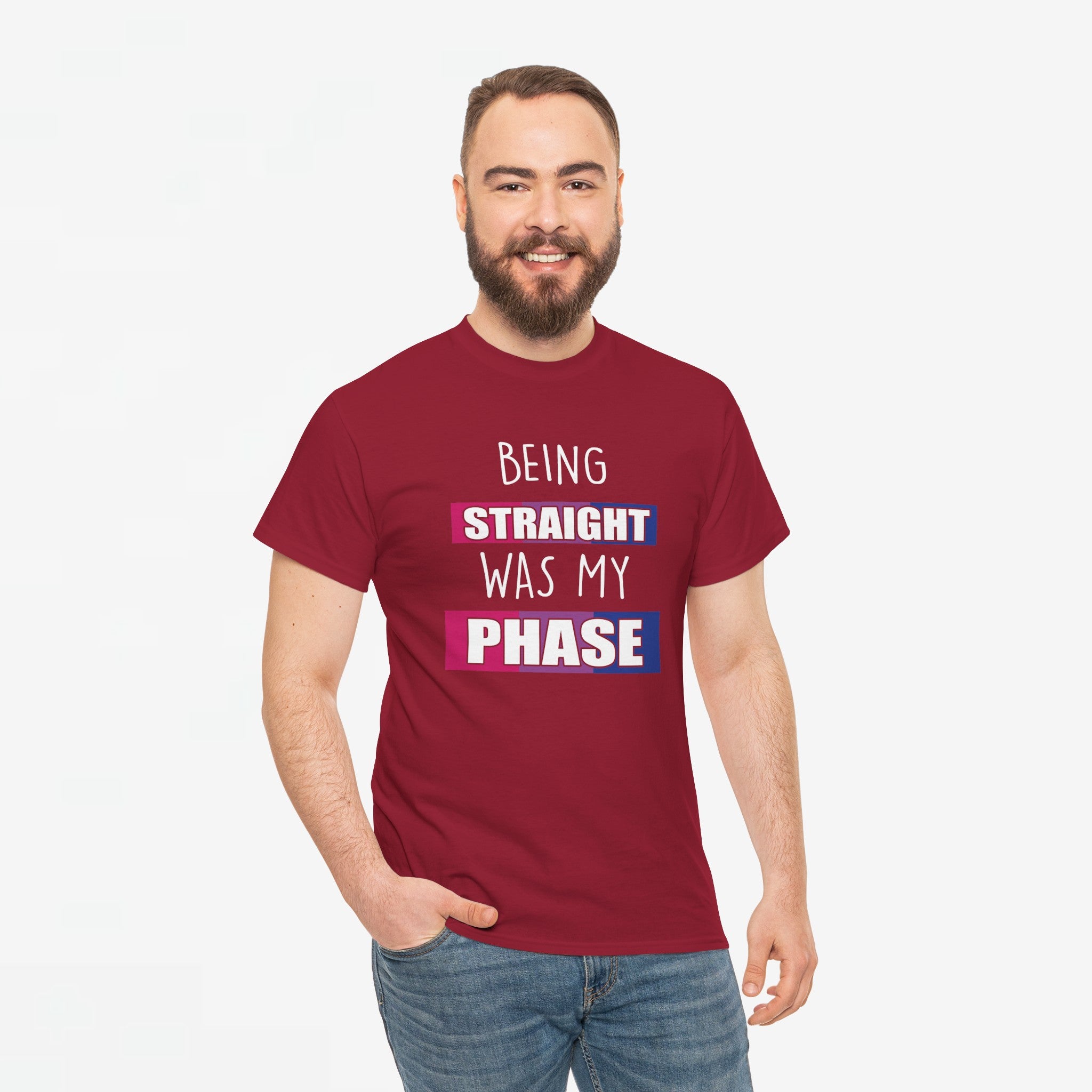 Gay Pride T-shirt - Being Straight Was My Phase - Oversized #61