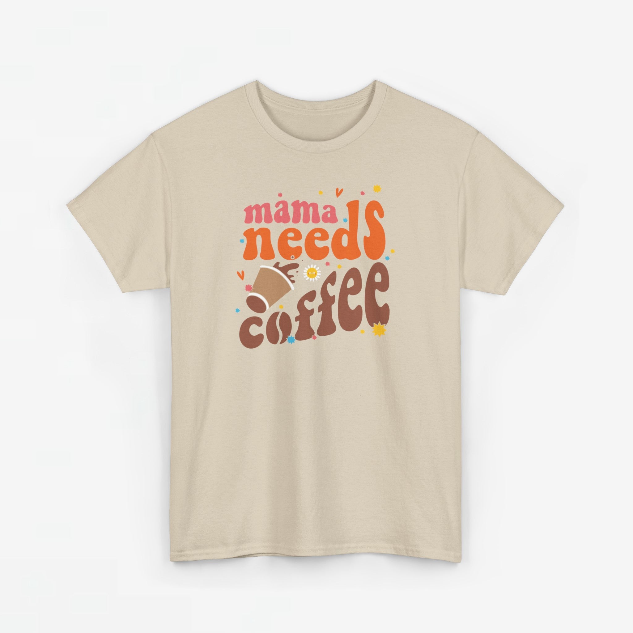 Moederdag Mama Cadeau - T-shirt - Mama Needs Coffee - Oversized - #22