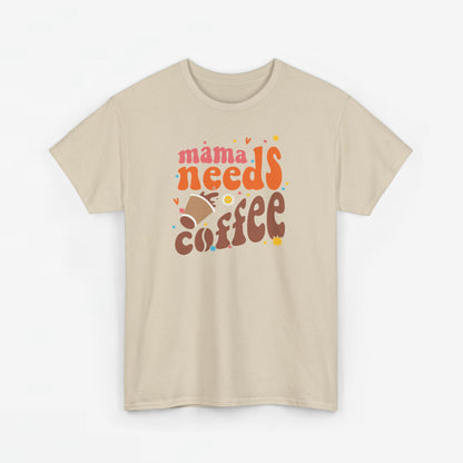 Moederdag Mama Cadeau - T-shirt - Mama Needs Coffee - Oversized - #22