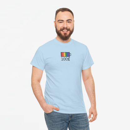 Gay Pride T-shirt - 100% Regenboog - Oversized #33