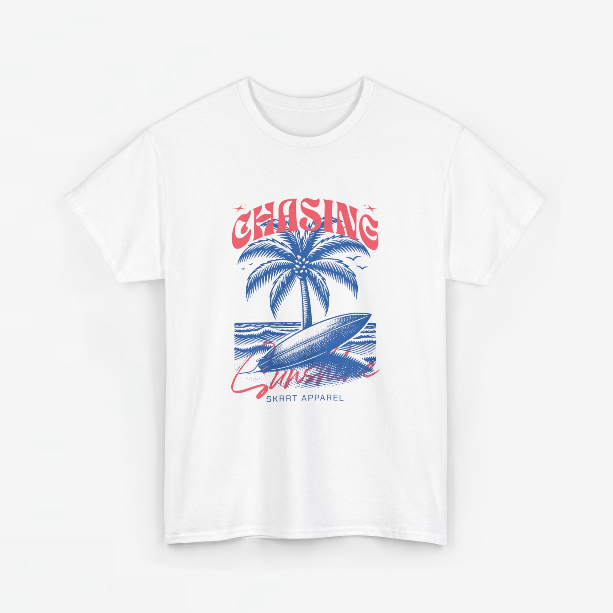 Heren Zomer Oversized T-shirt met print - Chasing Sunshine