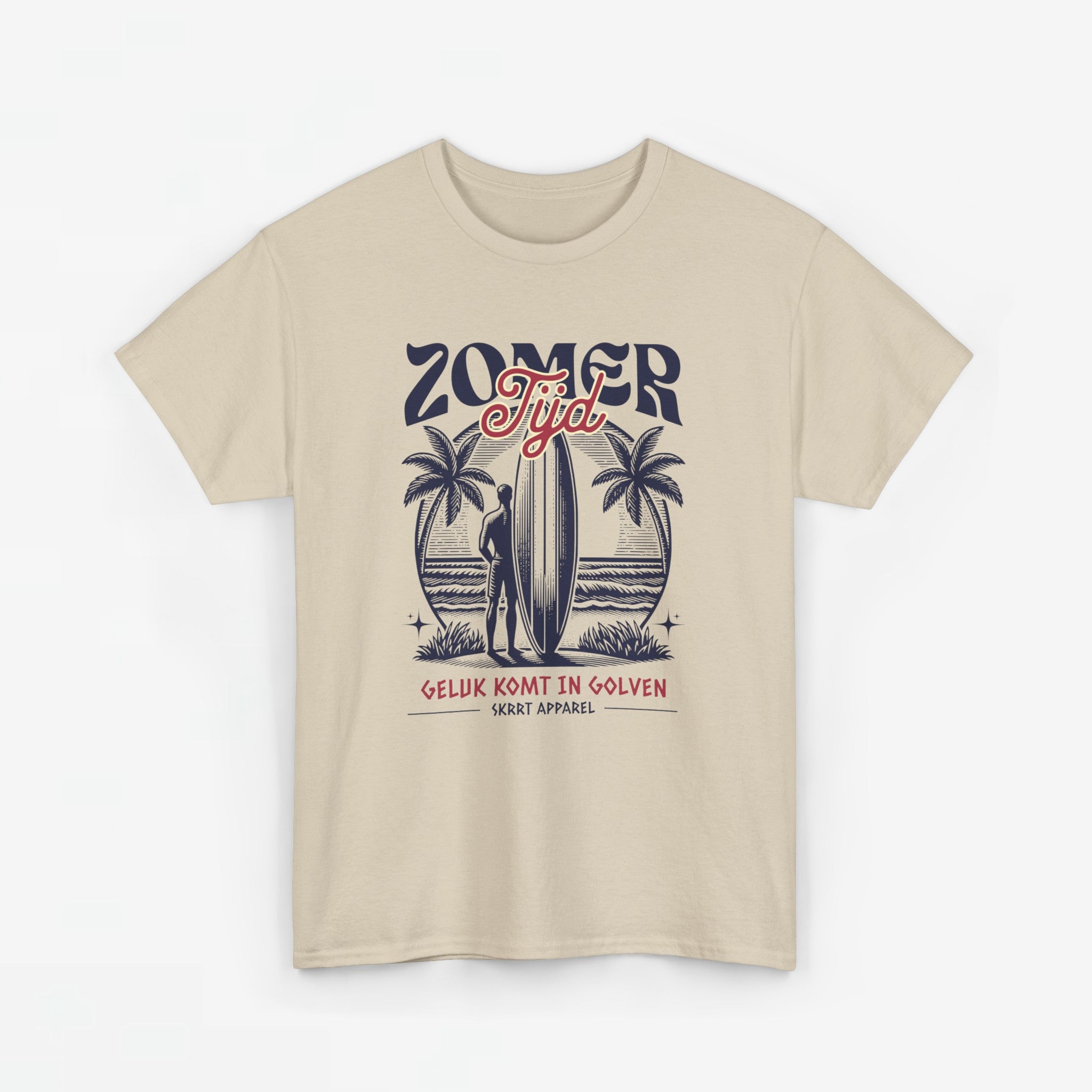 Heren Zomer Oversized T-shirt met print - Zomer Tijd