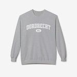 Sport grey trui met ronde hals en borstprint 'Dordrecht NL'