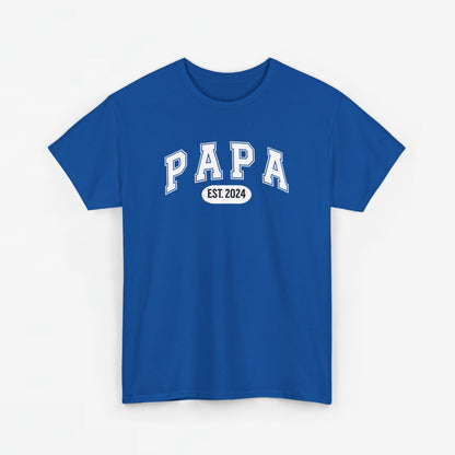 Gepersonaliseerde Vaderdag Papa Cadeau - T-shirt - Papa - EST [Jaar]