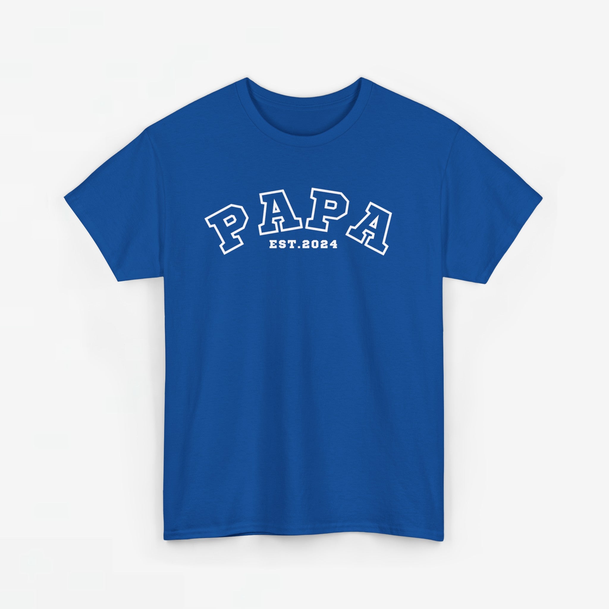 Gepersonaliseerde Vaderdag Papa Cadeau - T-shirt - Papa - EST [Jaar]