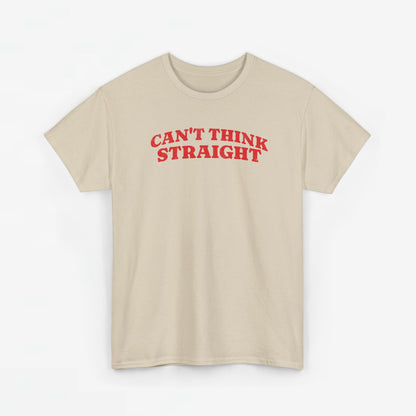 Gay Pride T-shirt -  Can't Think Straight - Oversized Tee