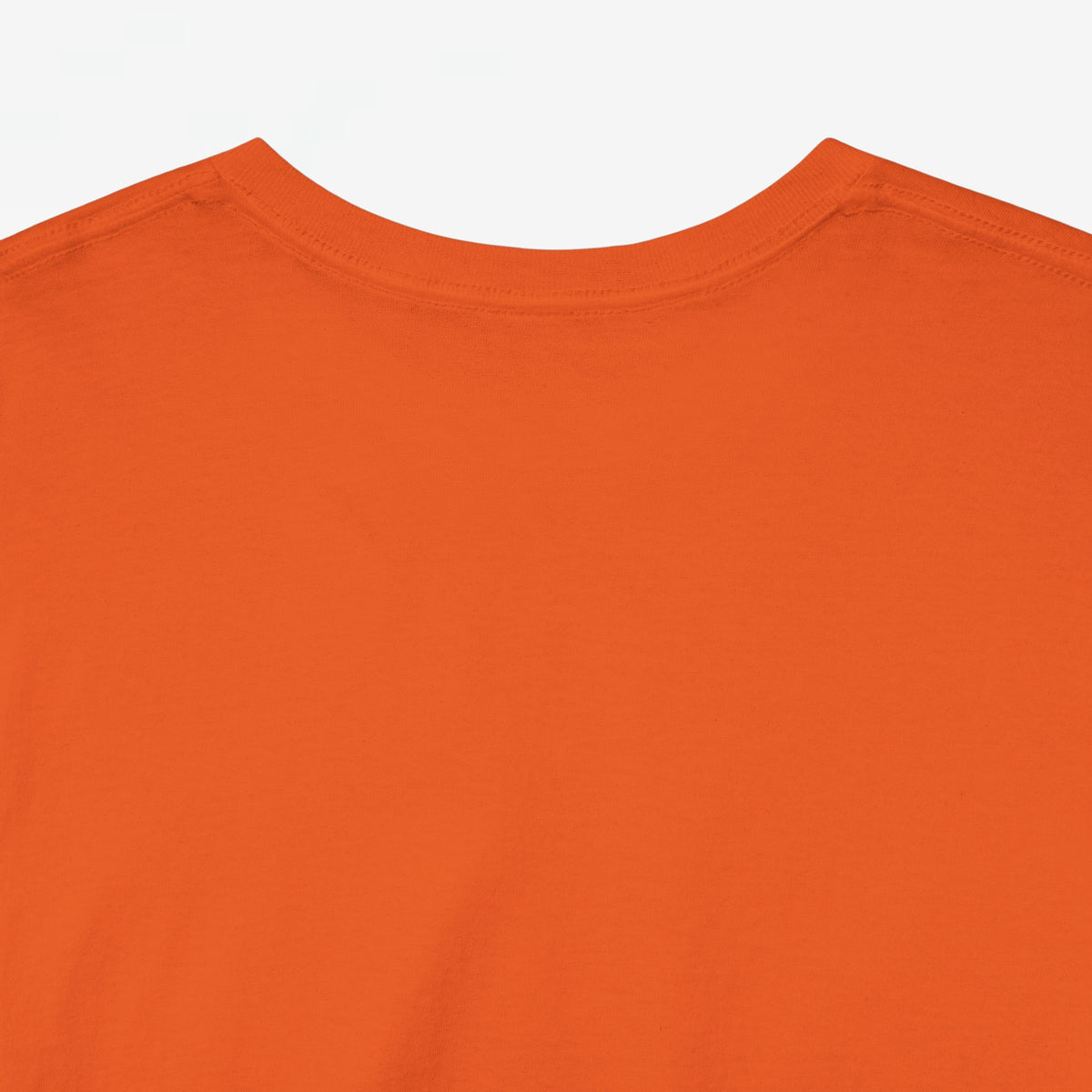 Heren T-shirt oranje, effen en zonder zichtbare print