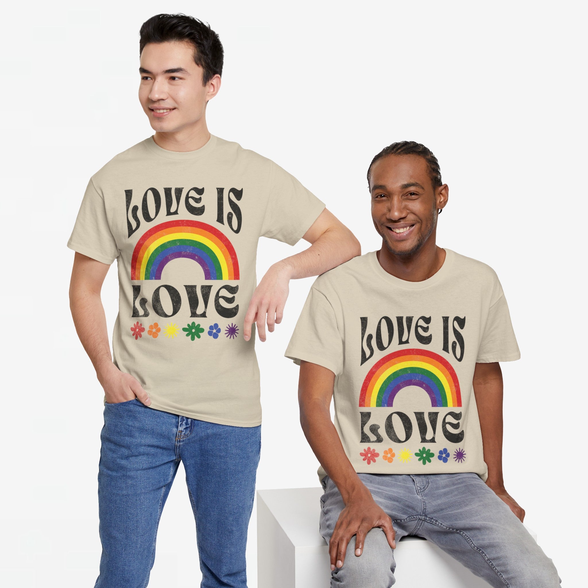 Gay Pride T-shirt - Love is love- Oversized #53