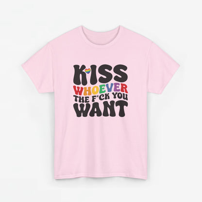 Gay Pride T-shirt - Kiss whoever the f*ck you want - Oversized #34