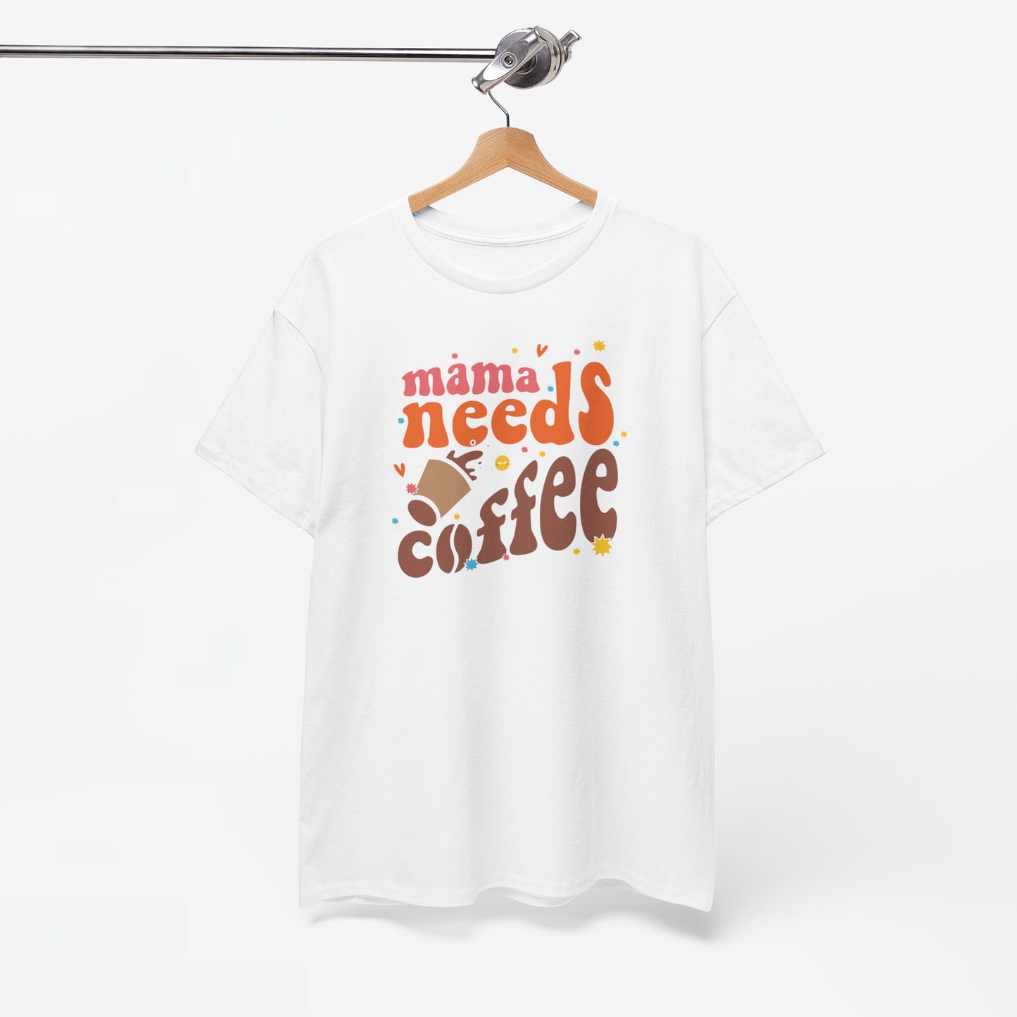 Moederdag Mama Cadeau - T-shirt - Mama Needs Coffee - Oversized - #22