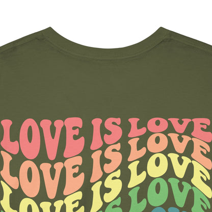 Gay Pride T-shirt - Love is Love - Back Print - Oversized #7