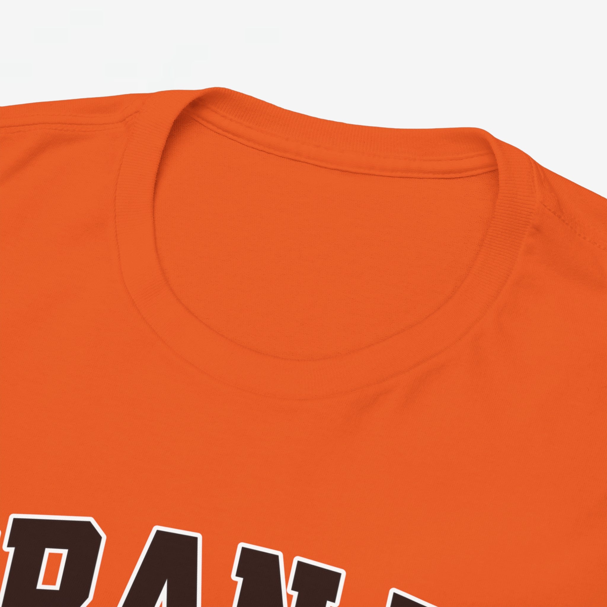 Oranje T-shirt voor EK, WK en Koningsdag - Personaliseer met Naam & Rugnummer - ORANJE met Leeuw (zwarte tekst)