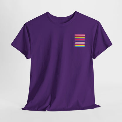 Gay Pride T-shirt - LGBTQ+ Vlag Human - Back Print - Oversized #12