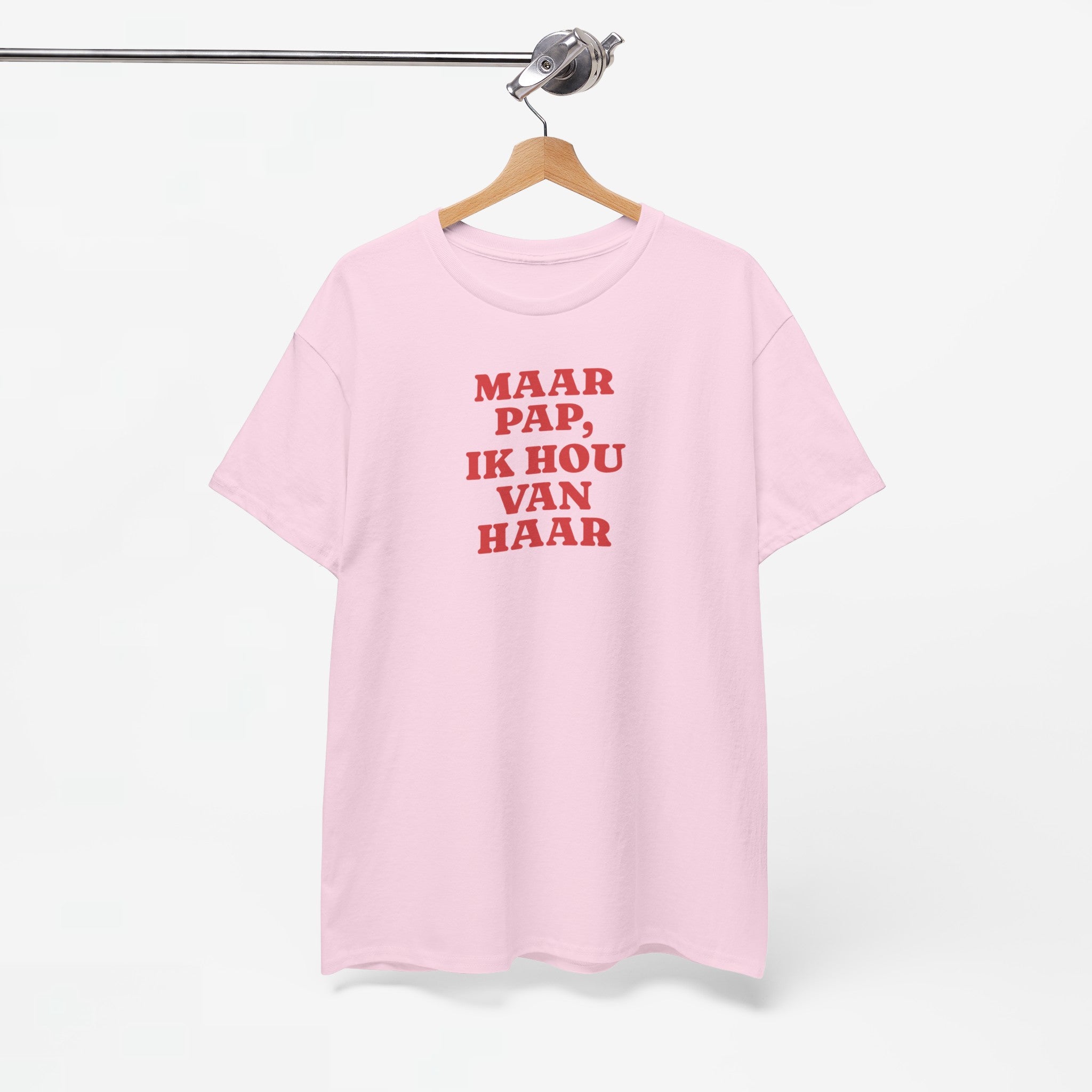 Gay Pride T-shirt -  Maar Pap, Ik Hou Van Haar - Oversized Tee