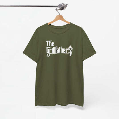 Vaderdag Papa Cadeau - T-shirt - The Grillfather (witte tekst) - Oversized #1