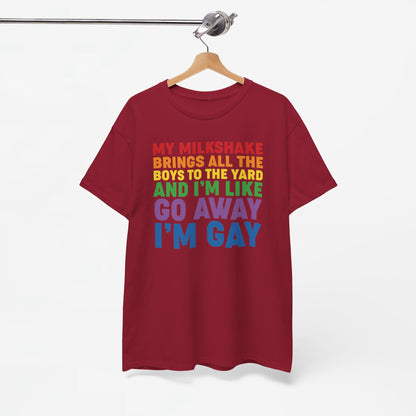 Gay Pride T-shirt - Go Away I'm Gay - Oversized #45