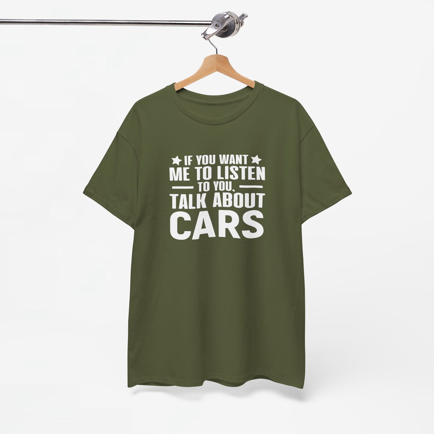 Vaderdag Papa Cadeau - T-shirt - If you want me to listen to you, talk about cars - Oversized #50