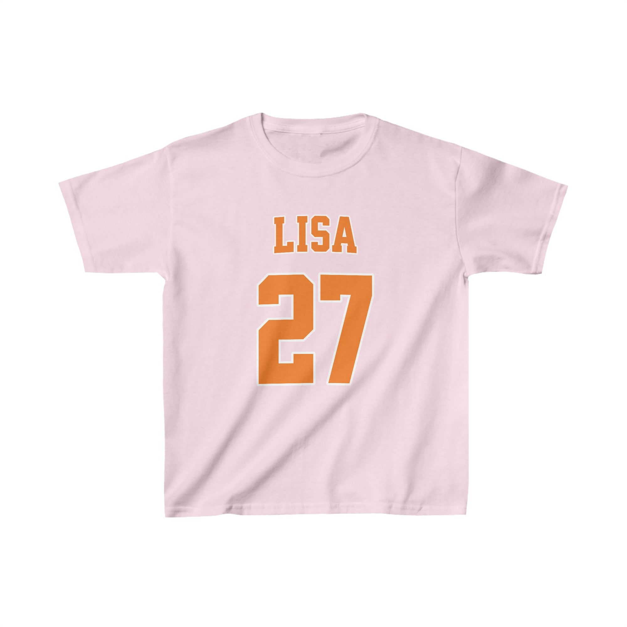 Oranje Cropped T-shirt voor Dames- Met Naam & Rugnummer
