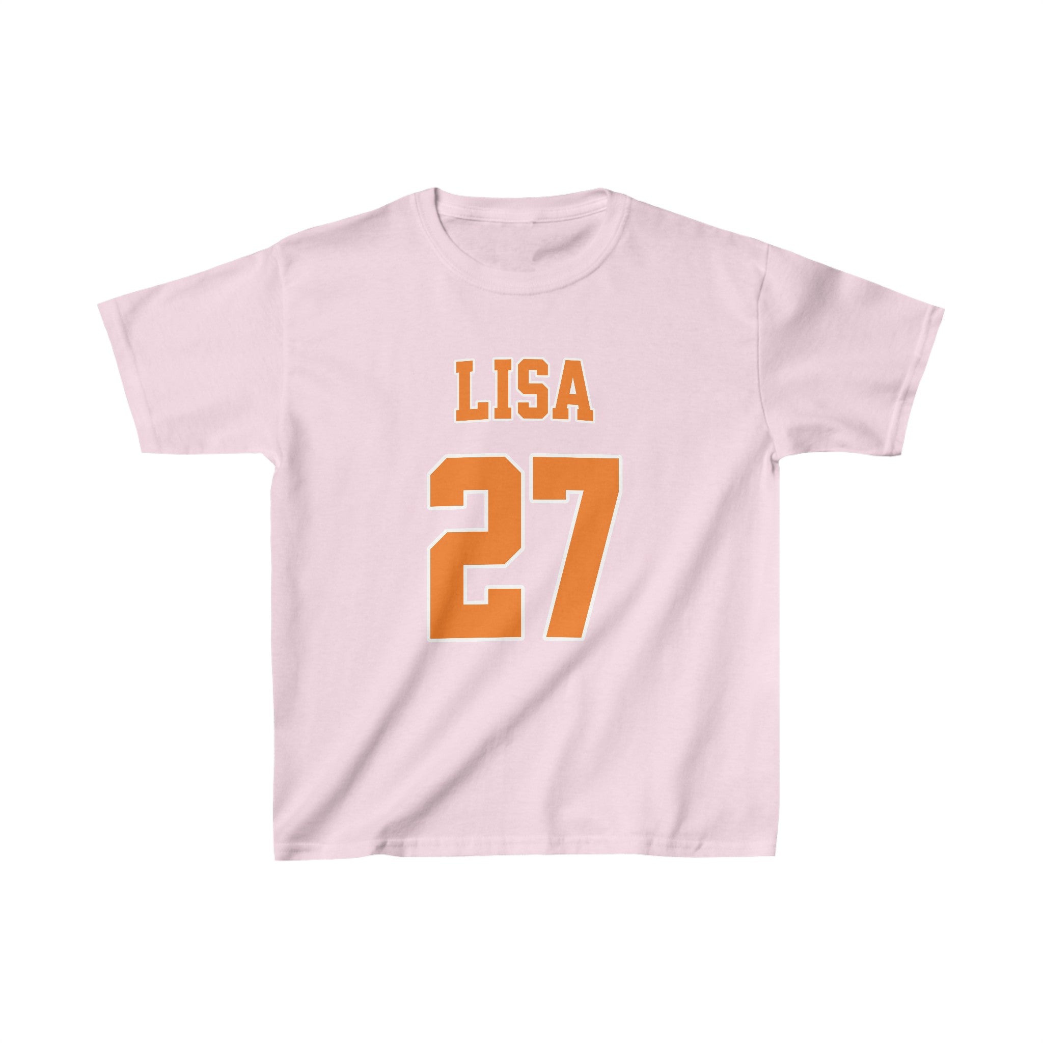 Oranje Cropped T-shirt voor Dames- Met Naam & Rugnummer