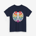 Gay Pride T-shirt - Skelet Regenbooghart | SkrrtShirt
