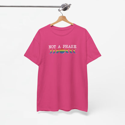 Gay Pride T-shirt - Not a phase (witte tekst) - Oversized #2