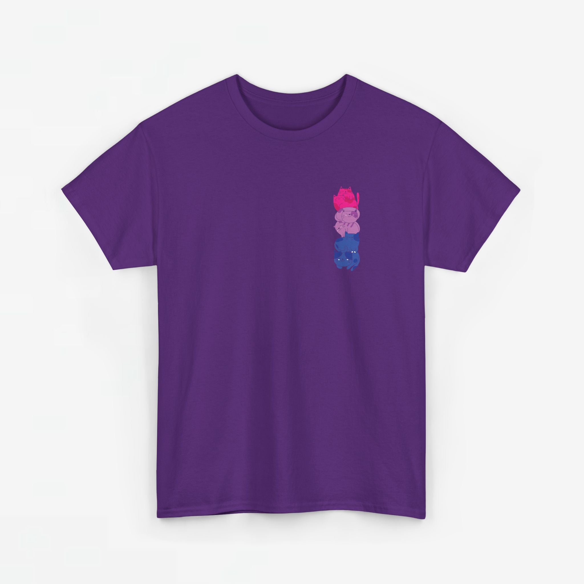 Gay Pride T-shirt - Katten Bi Vlag - Oversized #49
