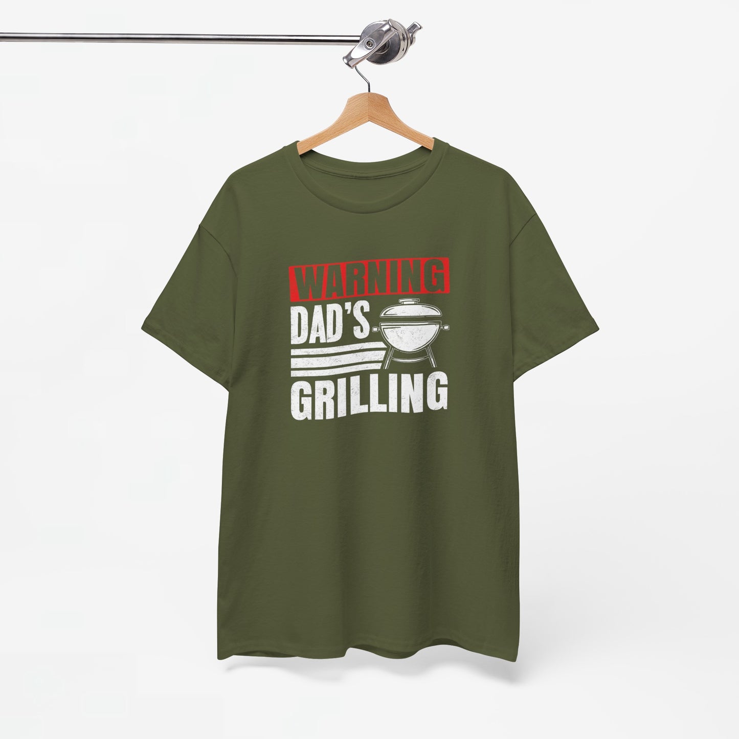 Vaderdag Papa Cadeau - T-shirt - Warning, Dad's Grilling - Oversized #25