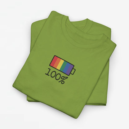 Gay Pride T-shirt - 100% Regenboog - Oversized #33