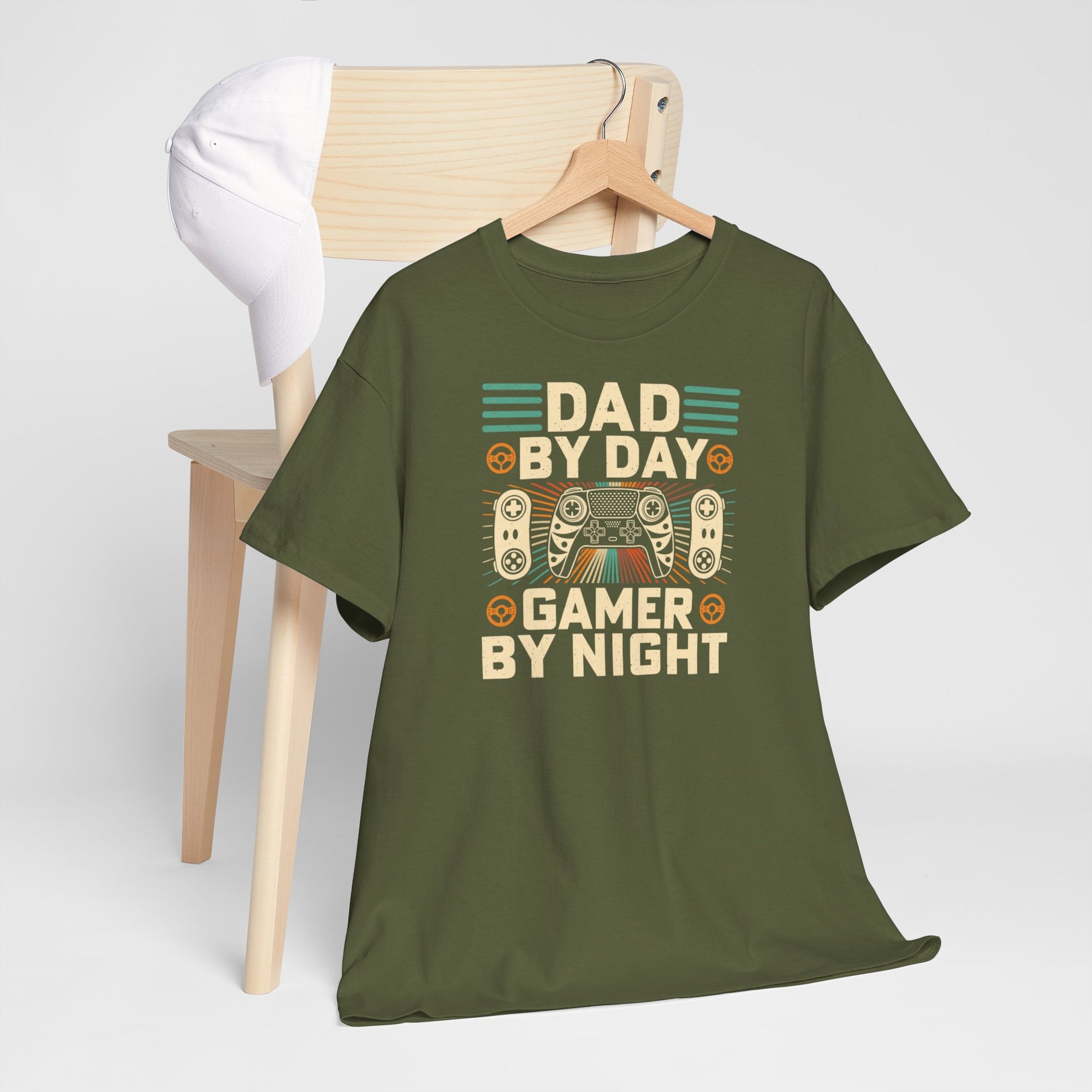 Vaderdag Papa Cadeau - T-shirt - Dad by Day, Gamer by Night - Oversized #6