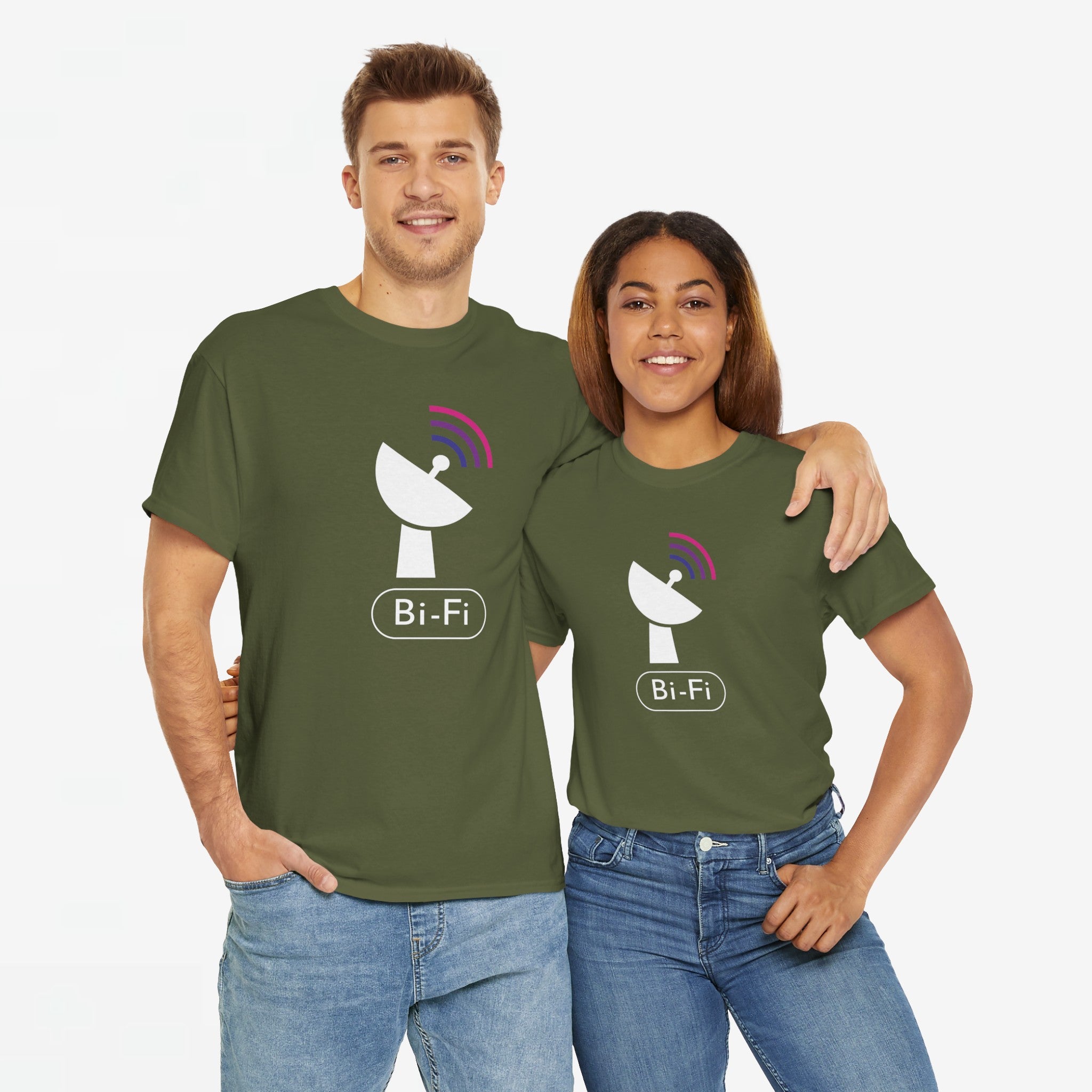 Gay Pride T-shirt - Bi Fi - Oversized #58