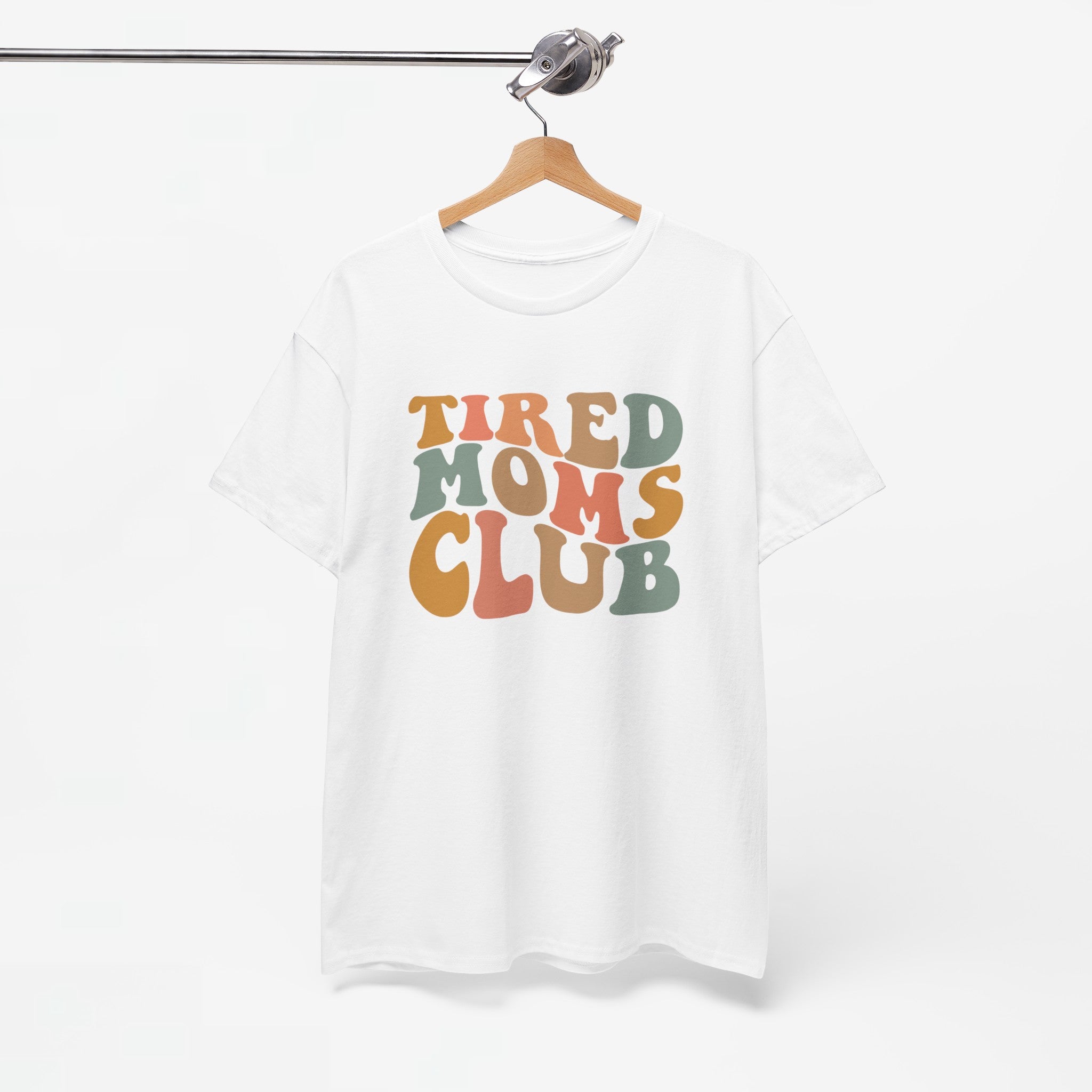 Moederdag Mama Cadeau - T-shirt - Tired Moms Club - Oversized - #67