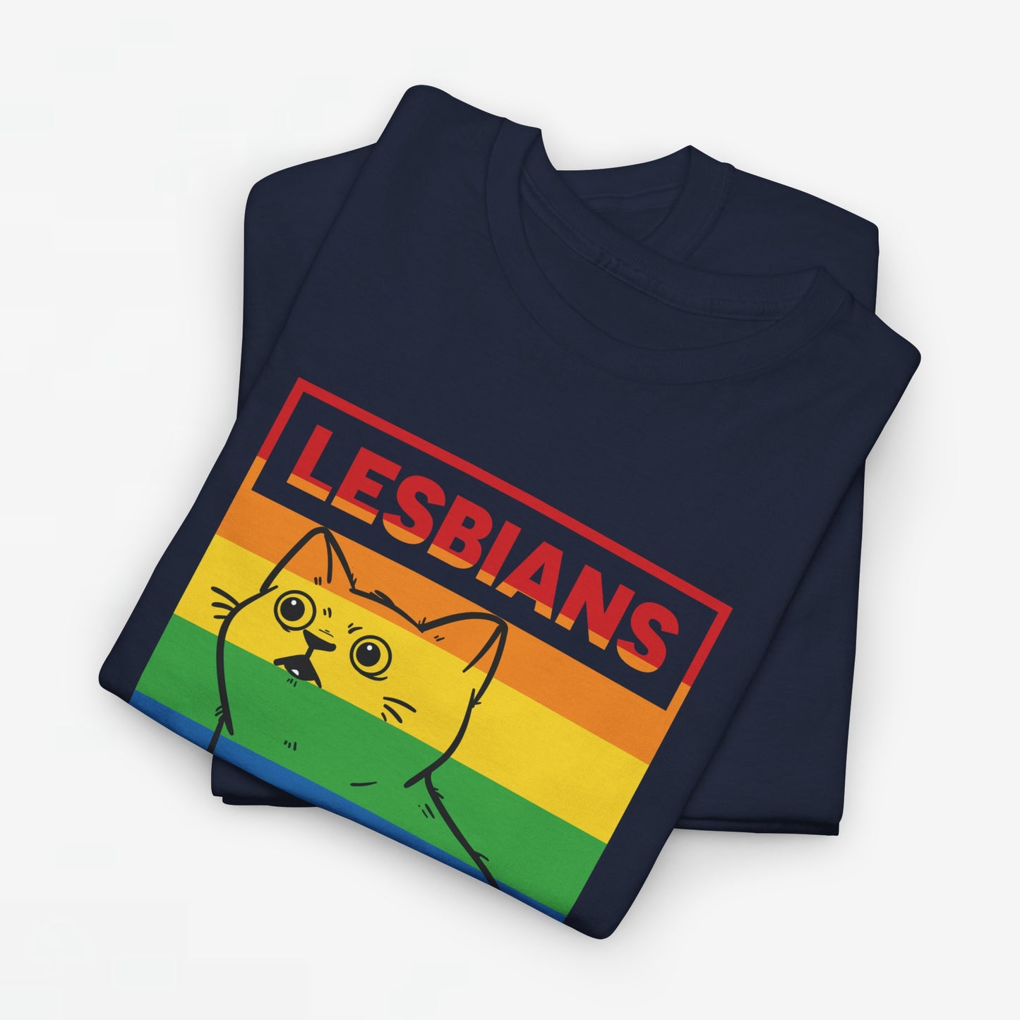 Gay Pride T-shirt - Lesbians Eat What? - Oversized #5