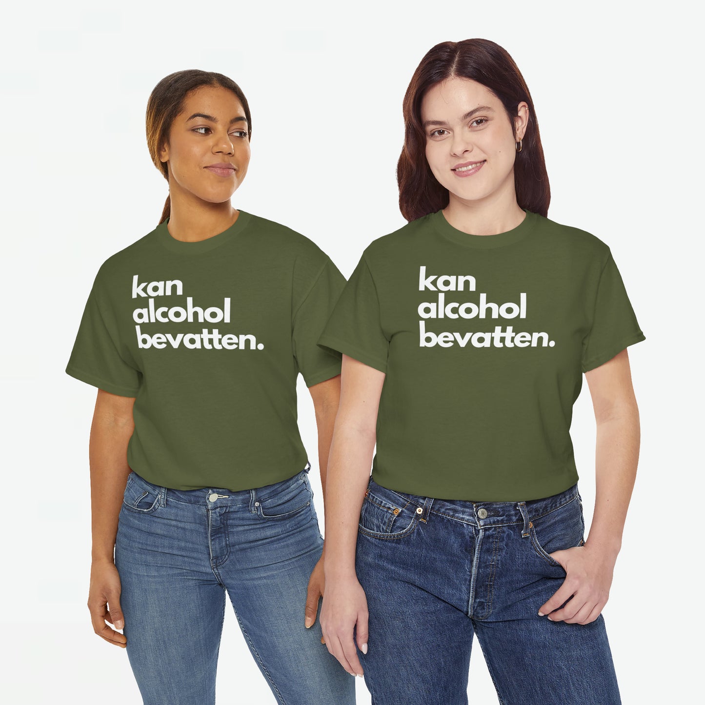 Kan Alcohol Bevatten | Front Print | Koningsdag T-shirt | Oversized