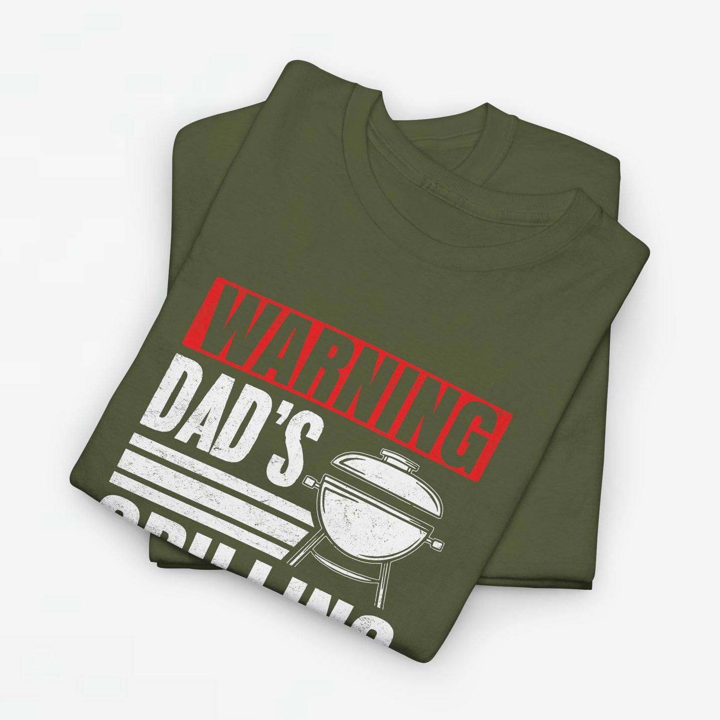 Vaderdag Papa Cadeau - T-shirt - Warning, Dad's Grilling - Oversized #25