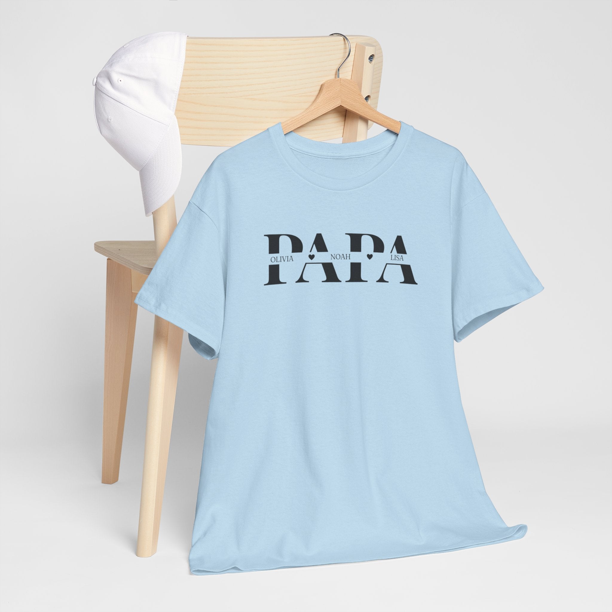 Gepersonaliseerde Vaderdag Papa Cadeau - T-shirt - Papa met namen