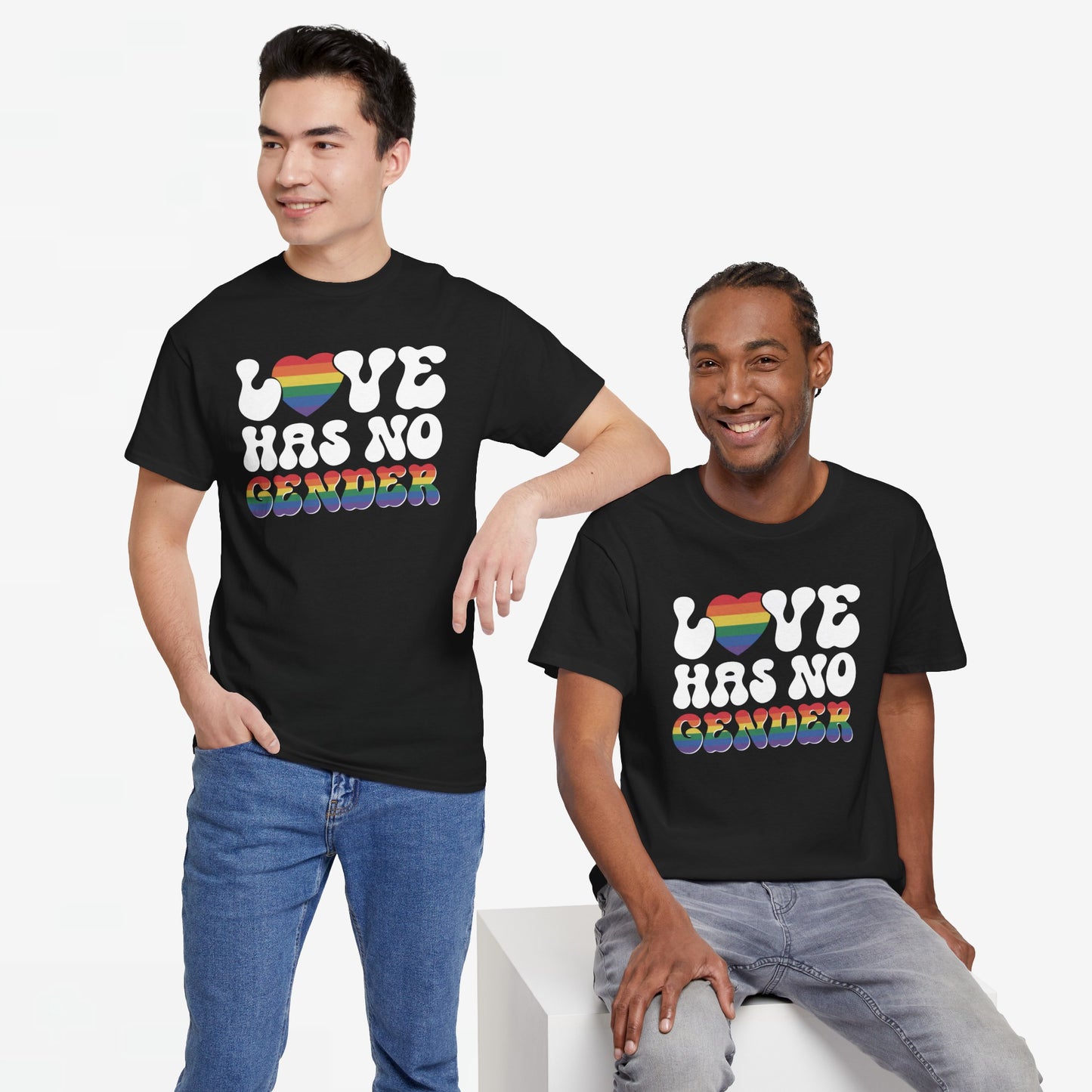 Gay Pride T-shirt - Love Has No Gender - Oversized #20