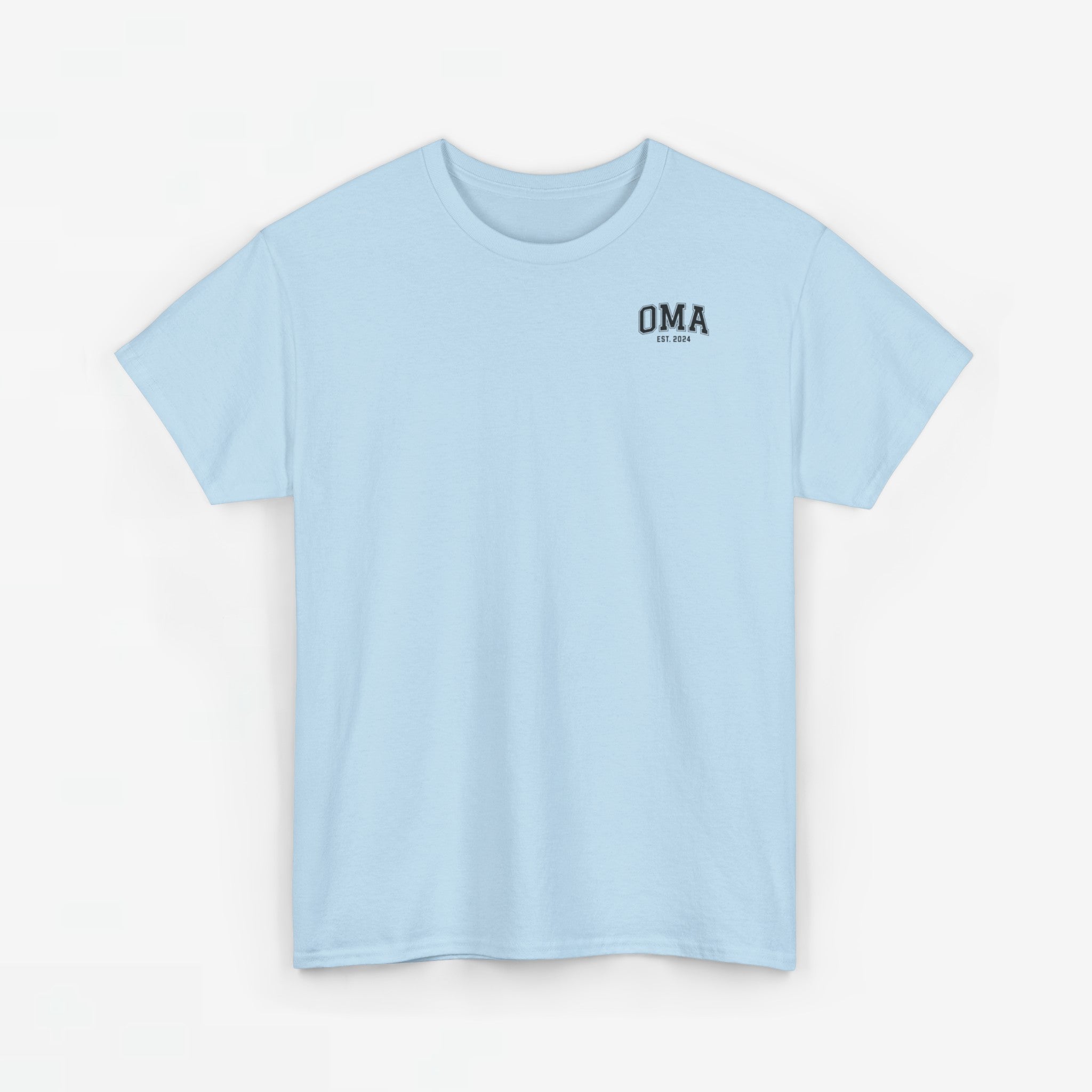Gepersonaliseerde Moederdag Mama Cadeau - T-shirt - OMA kleine print - EST [Jaar]