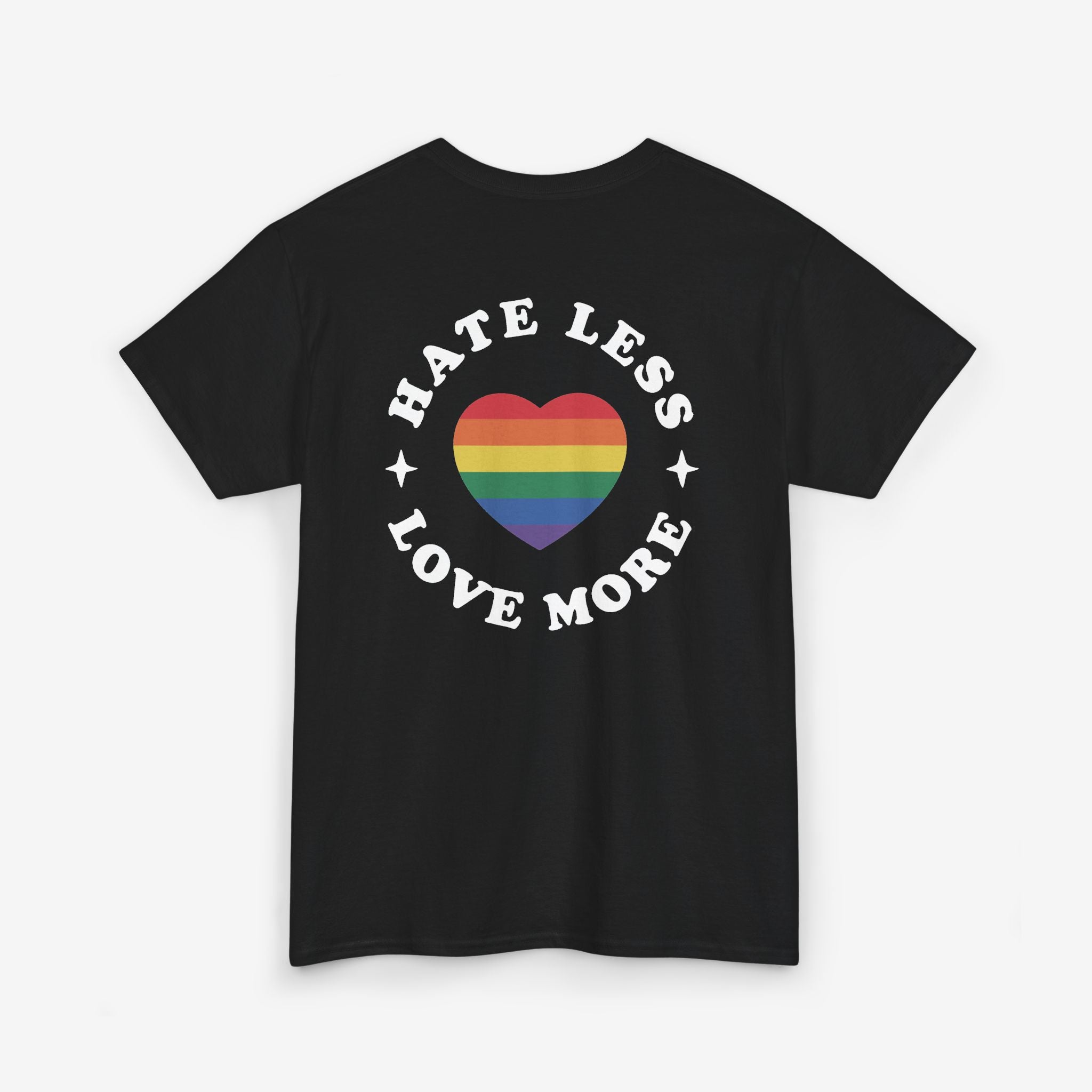 Gay Pride T-shirt - Hate Less Love More | SkrrtShirt
