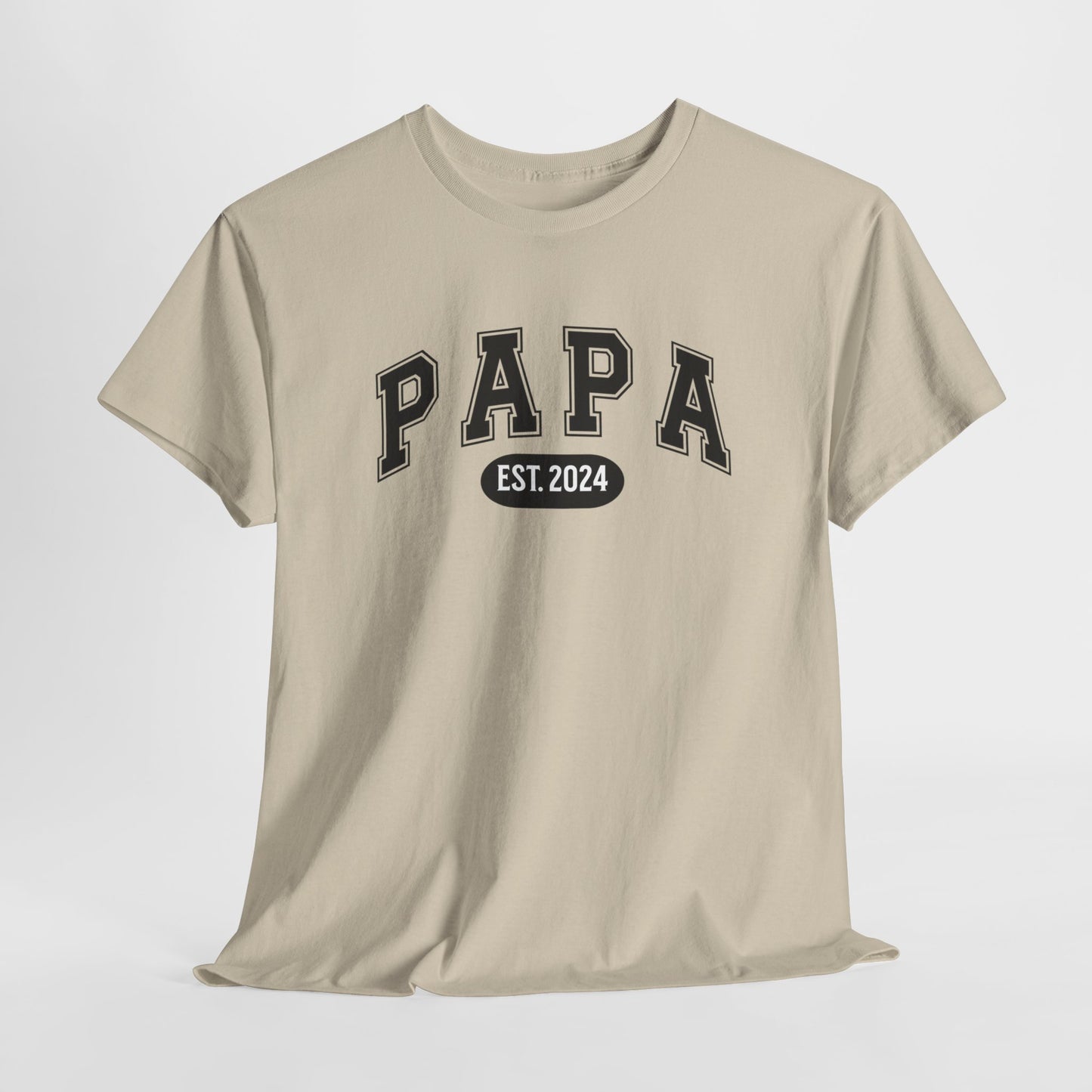 Gepersonaliseerde Vaderdag Papa Cadeau - T-shirt - Papa - EST [Jaar]